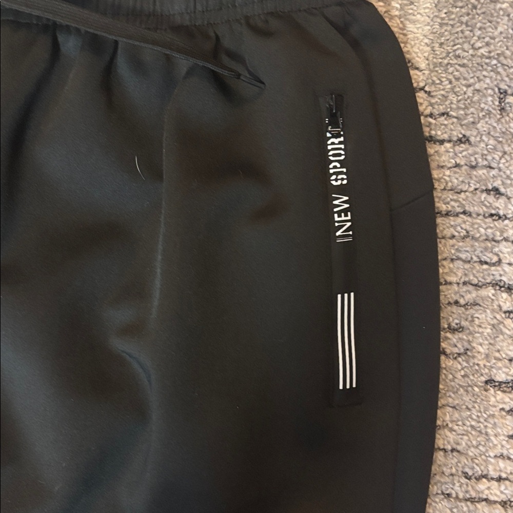 USA Black Joggers with Yellow Army Print. NWOT - Picture 3 of 5